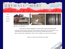 Tablet Screenshot of drywallmart.com